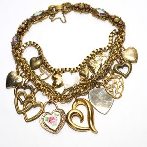 All About Love Statement Necklace Repurposed